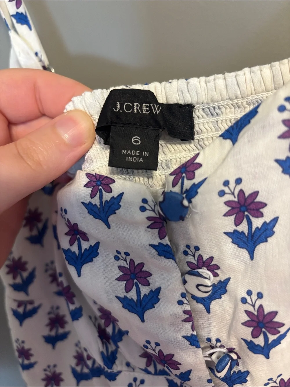 J. Crew Maxi Dress- Blue, Purple, White